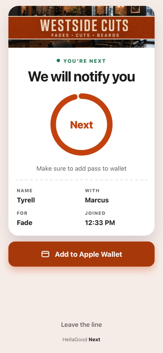 Smart pass: You're next, with Marcus, for a Fade