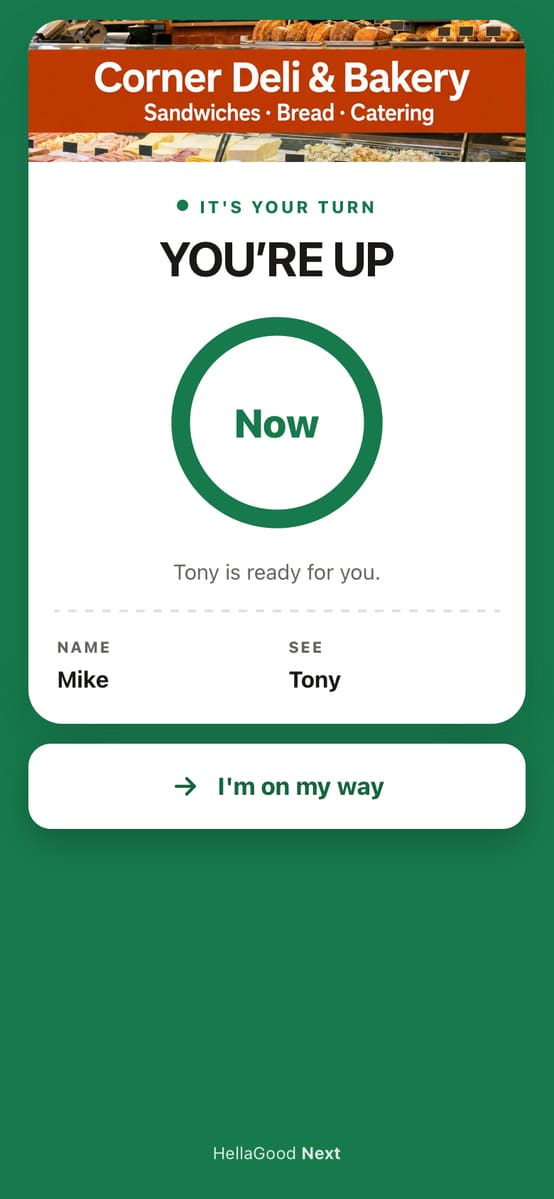 Smart pass: it's your turn at the counter