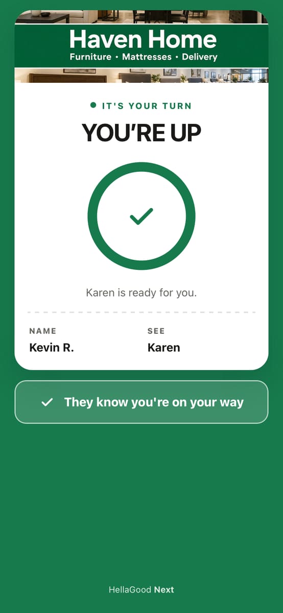 Smart pass: it's your turn, Karen is ready