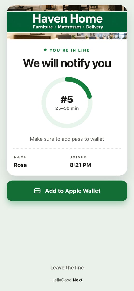 Smart pass: a place in the wait, with the minutes left