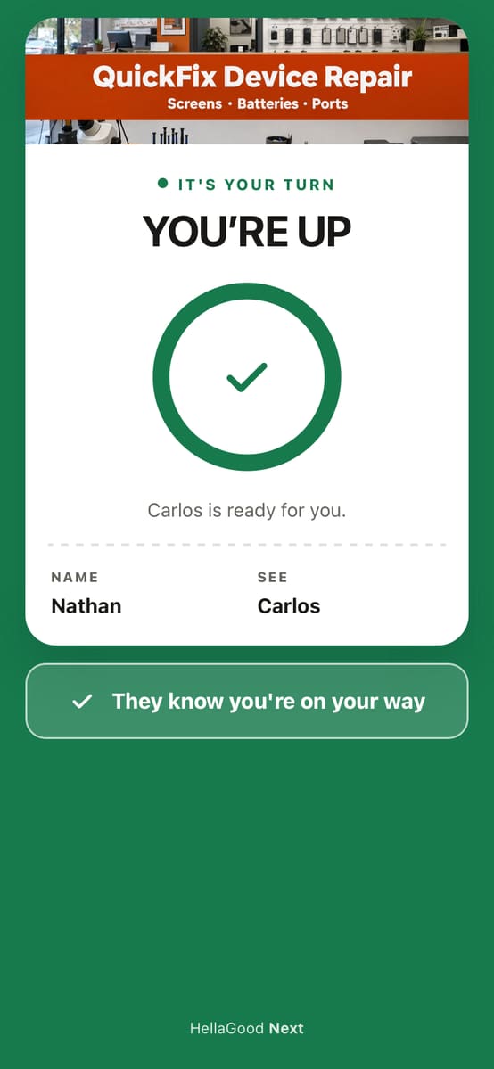Smart pass: it's your turn, Carlos is ready