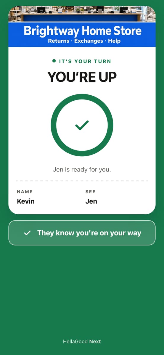 Smart pass: it's your turn at the desk