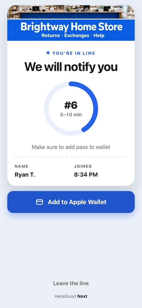 Smart pass: a place in the wait, with the minutes left