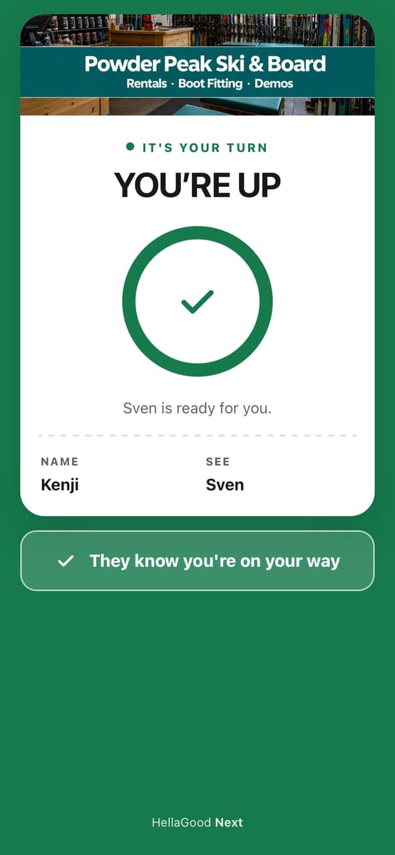 Smart pass: it's your turn, Sven is ready